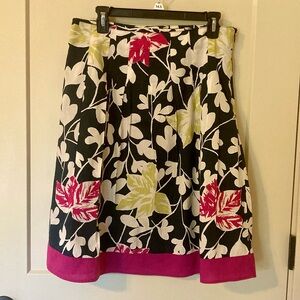 Merona Cotton Skirt Lined Side Zipper